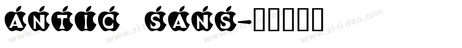antic sans字体转换